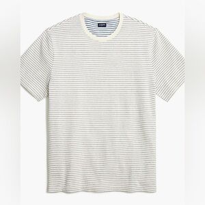 J.Crew Cream and Navy Striped Tee